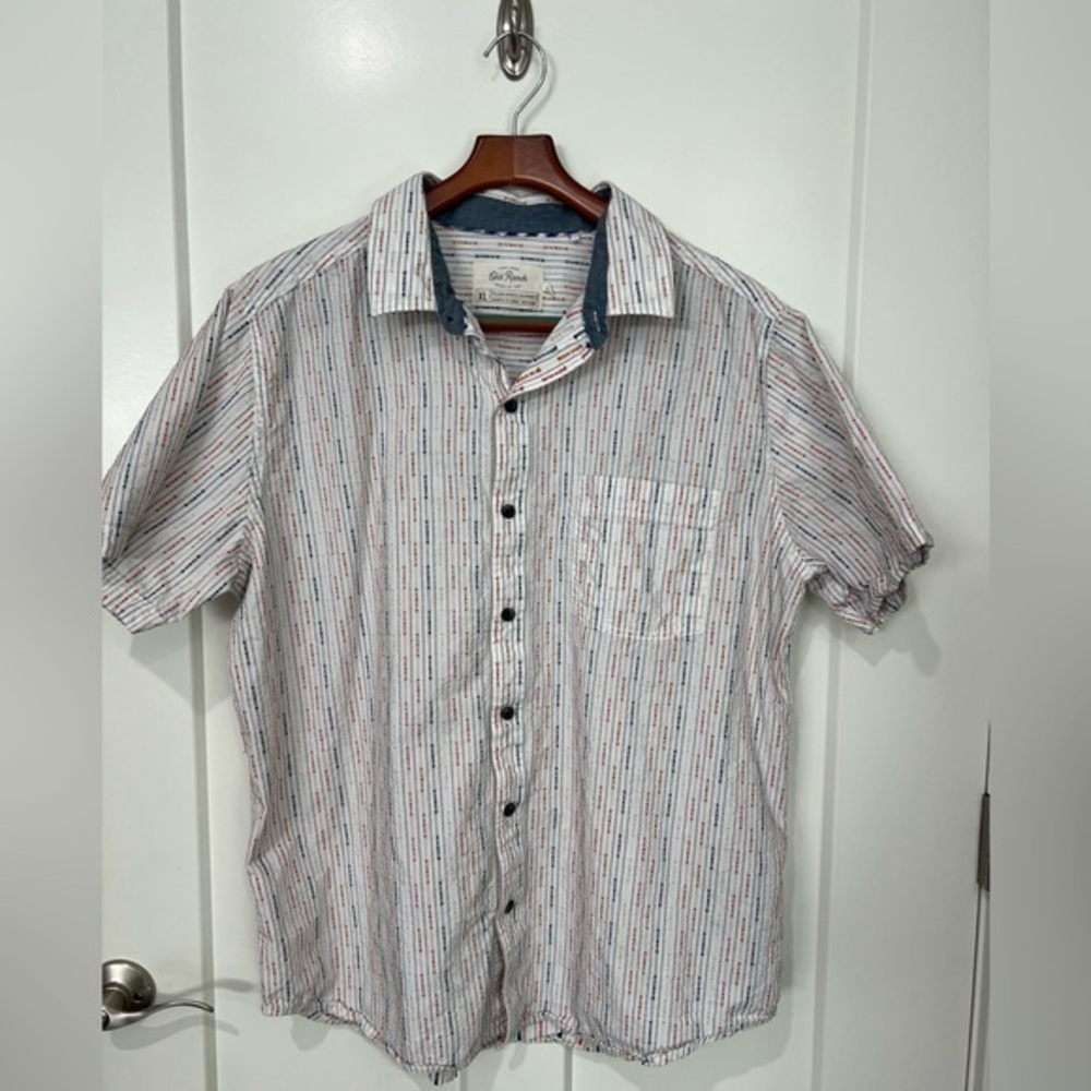 Old Ranch Men's Striped Button Up Shirt Sz XL